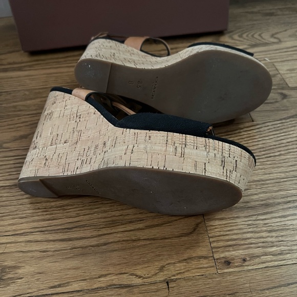 Coach platform wedge sandals women’s - Picture 6 of 11